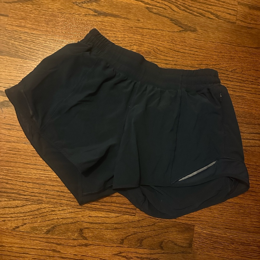Navy Blue Lululemon Hotty Hot shorts